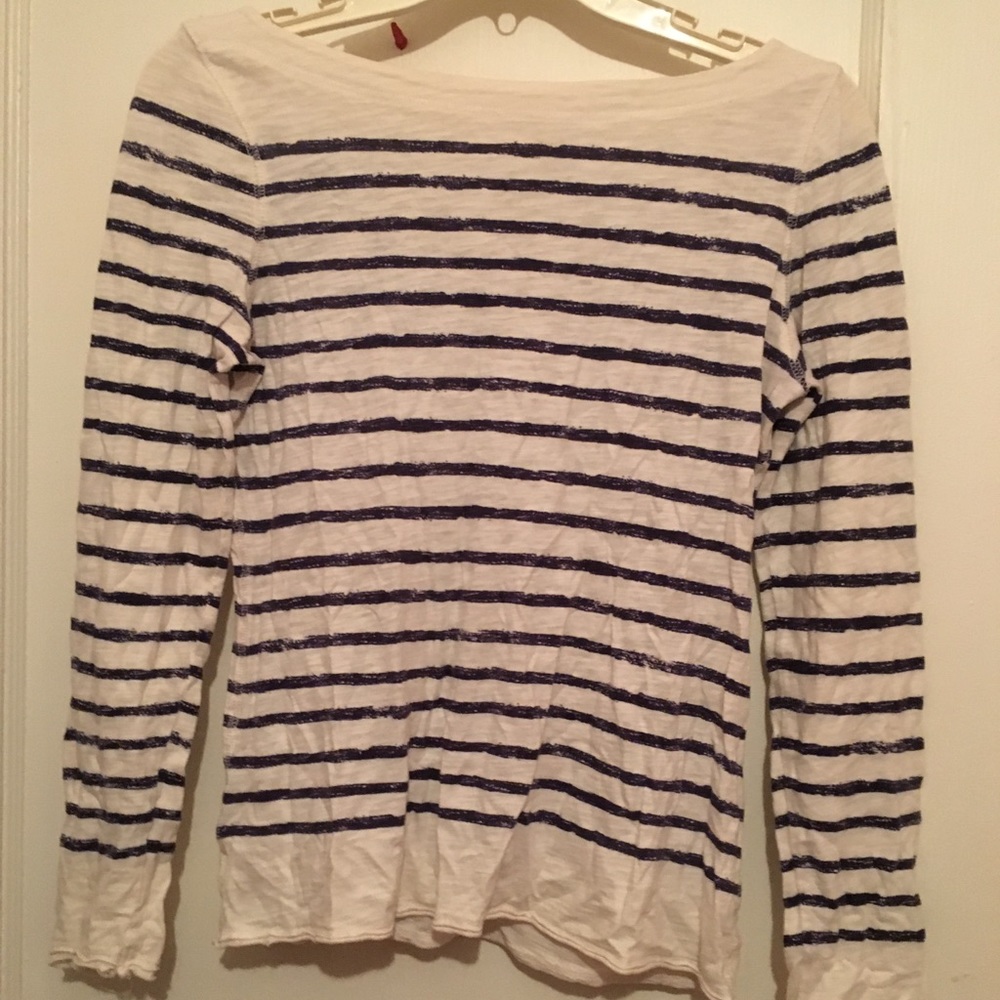 Loft striped boatneck shirt